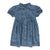 Denim floral short sleeve dress by Lil Leggs