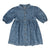 Denim floral 3 quarter sleeve dress by Lil Leggs