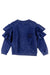 Flower ruffle blue sweatshirt by Loud