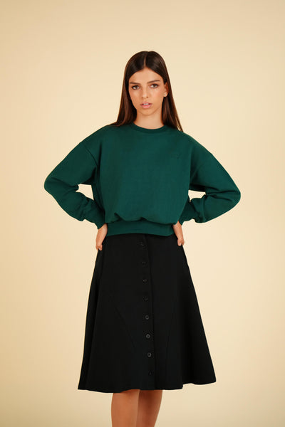 Button black skirt by Luna Mae