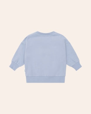 Stone Blue Furry HuxBear Sweat Set by Hux Baby