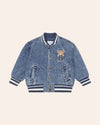 Dreamy Denim Bomber Jacket by Hux Baby