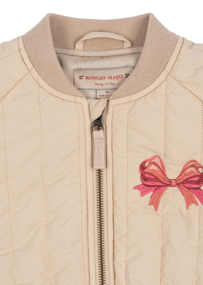 Juno cream bomber jacket by Konges Slojd