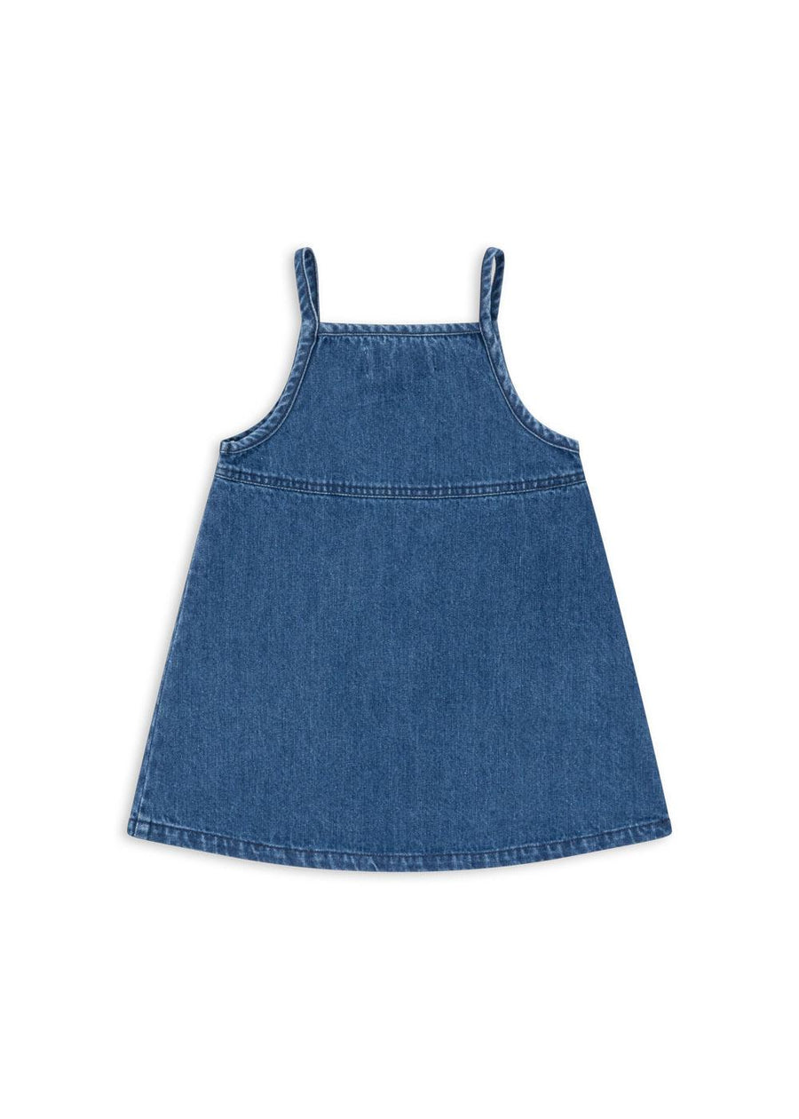 Magot Denim Strap Dress by Konges Slojd