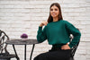 Bubble green sweatshirt by Luna Mae