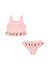 Cherry pink stripe 2-piece bathing suit by Konges Slojd