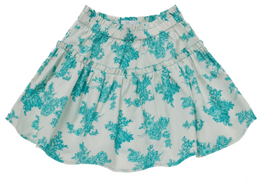 Tatiana toile green skirt by C'era Una Volta