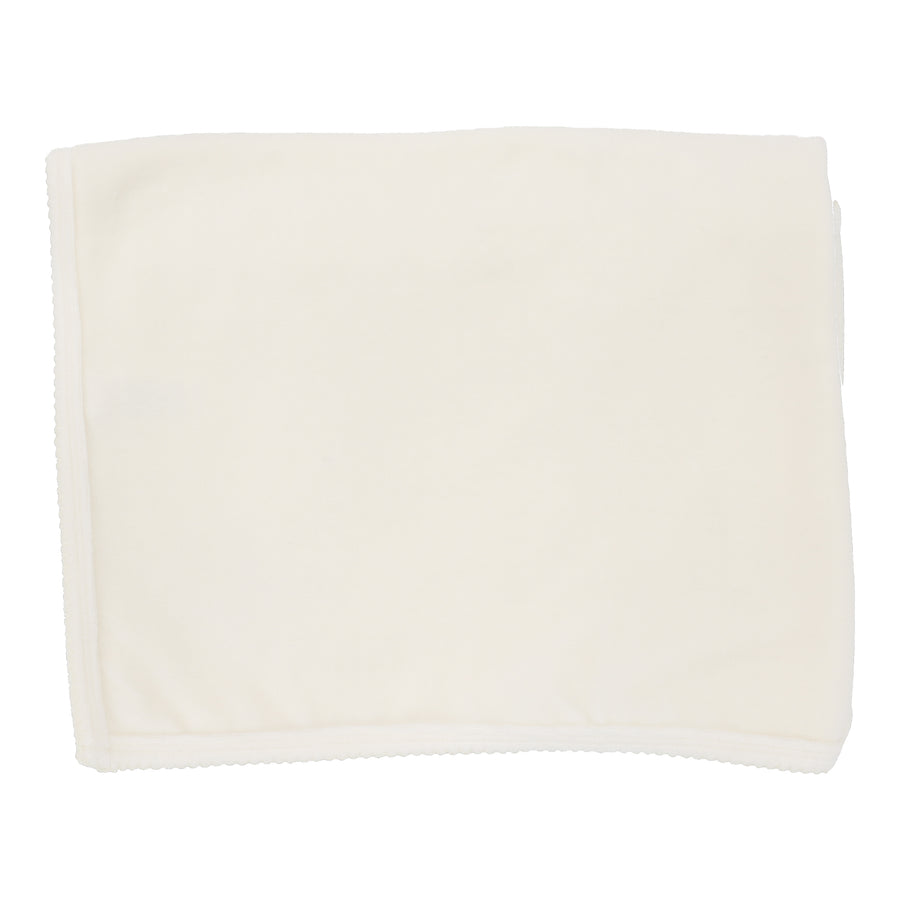 Velour cream blanket by Lilette