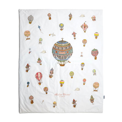 Reversible Quilt Monceau Mansion/ Hot Air Balloons by Atelier Choux - Flying Colors