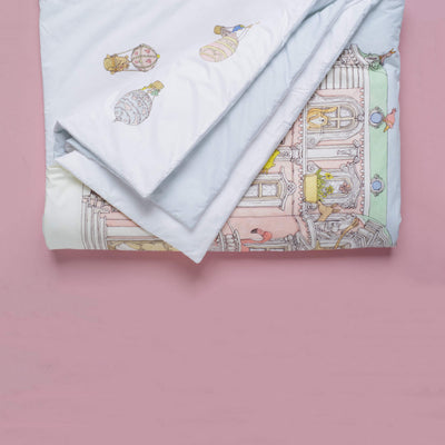 Reversible Quilt Monceau Mansion/ Hot Air Balloons by Atelier Choux - Flying Colors